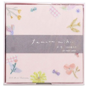 【メモ帳】タムラミキ 箱入りメモ Flower