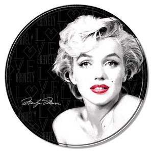 【ミュージック ＆ フィルム スター】マリリン・モンロー アルミニウム サイン Round Marilyn Monroe