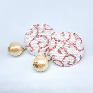 Clip-On Earrings Gold Post Buttons