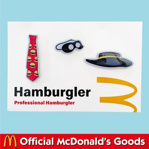 McDonald's PINS【HAMBURGLER】3pcs SET マクドナルド ピンバッジ アメリカン雑貨