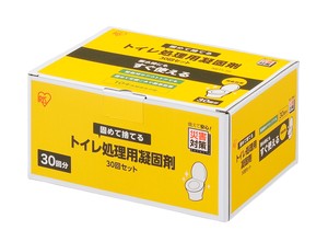 【防災用品】【アイリスオーヤマ　非常用　地震対策】トイレ処理用凝固剤　30回セット