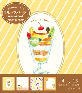 Furukawa Shiko Memo Pad Otome-Time Fruits Parlor Memo Pad
