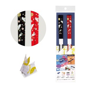 Chopsticks Origami Gift Cherry Blossom Rabbit Japanese Pattern Made in Japan