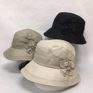 【春夏帽子】2023春夏婦人帽子　クロッシェ　花付き　　レディース帽子