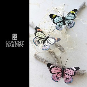 Animal Ornament Butterfly Pastel 2-pcs 3-types