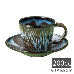 コーヒーカップ&ソーサー トチリうのふチョコ型 陶器 日本製 美濃焼