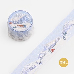 BGM マスキングテープ 「スペシャル“点描画”雪山」 30mm MASKING TAPE/マスキングテープ
