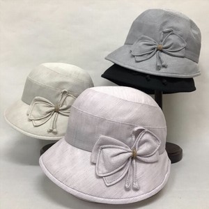 【春夏帽子】春夏婦人帽子　クロッシェ花付き　　レディース帽子
