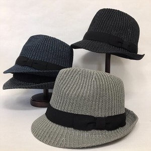 【春夏帽子】春夏紳士帽子　サーモ中折れ　　メンズ帽子