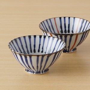 Hasami ware Rice Bowl Stripe Made in Japan