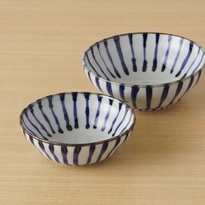 Hasami ware Side Dish Bowl Stripe Made in Japan