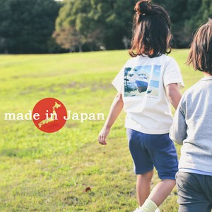 Kids' Short Sleeve T-shirt Pudding Spring/Summer L M Made in Japan