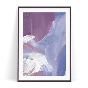 アートポスター【ベリー02】B3　A2　B2　A1　B1　30×40　40×50　50×70　北欧ポスター　抽象画　青紫