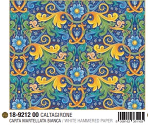 【受注発注品】イタリア製 KARTOS社　CALTAGRONE　ラッピングペーパー 50cmX70cm【受注発注品】