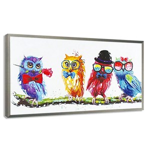Art Frame Owl 50cm x 95cm