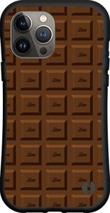 【iPhone対応】 耐衝撃 スマホケース ハイブリッドケース チョコレート