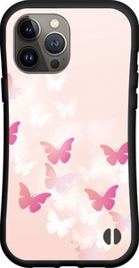 【iPhone対応】 耐衝撃 スマホケース ハイブリッドケース Butterfly(type002)