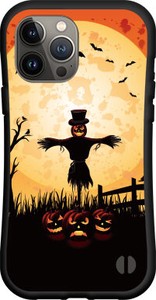 【iPhone対応】 耐衝撃 スマホケース ハイブリッドケース ハロウィンかぼちゃとかかし