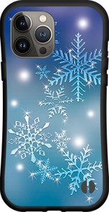 【iPhone対応】 耐衝撃 スマホケース ハイブリッドケース 雪の結晶