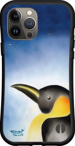 【iPhone対応】 耐衝撃 スマホケース ハイブリッドケース 黄昏ペンギン