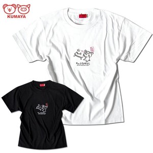 T-shirt Character T-Shirt Bird M Japanese Pattern Pig