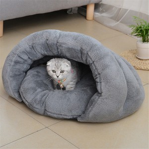 ペット用品 猫小屋 猫寝袋+毛布 2点セット  YMA1533