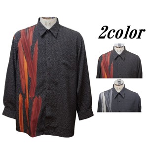 Button Shirt Pudding Casual Japanese Pattern Made in Japan