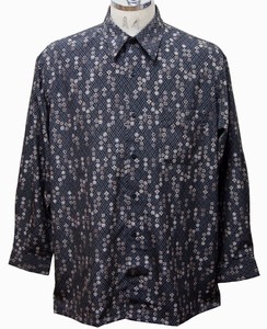 Button Shirt Patterned All Over Pudding Casual Made in Japan