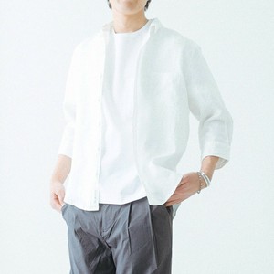 【メンズ】オリジナルリネン - 7分袖シャツ