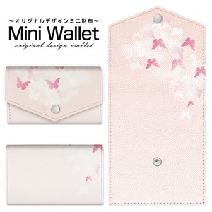 コンパクトだけど大容量 豊富なデザインから選べるミニ財布 Butterfly(type002)