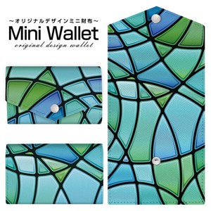 コンパクトだけど大容量 豊富なデザインから選べるミニ財布 Stained Glass(type001)