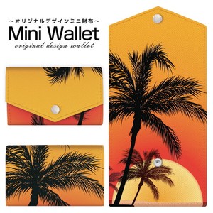 コンパクトだけど大容量 豊富なデザインから選べるミニ財布 サンセットビーチ