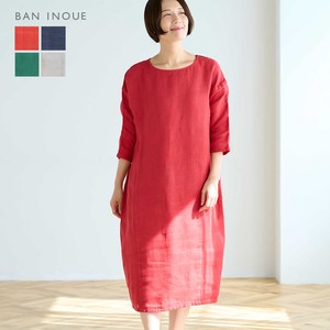 Casual Dress Dolman Sleeve Kaya-cloth Sleeve One-piece Dress Made in Japan