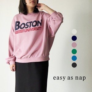 BOSTON UNIVERSITYプリントワイドスウェット【easy as nap】(2022年新作）