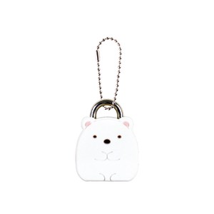 Small Item Organizer Sumikkogurashi Key Chain Polar Bear Mascot