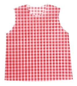 【ATC】衣装ベースシャツ幼児用ギンガムチェック赤 15090