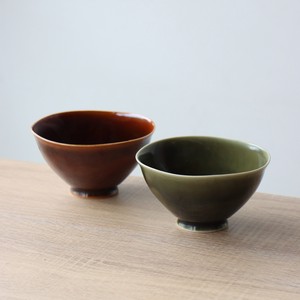 Rice Bowl Brown Arita ware Lightweight 2-colors Made in Japan