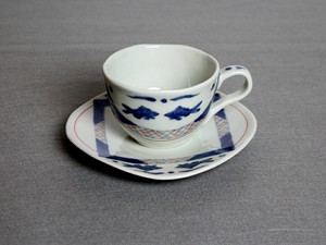 Mug Arita ware Saucer Made in Japan
