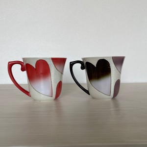 Mug Heart Gift Arita ware 2-colors Made in Japan