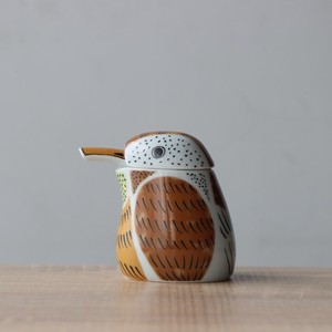 Seasoning Container Arita ware Pottery Sparrow Made in Japan