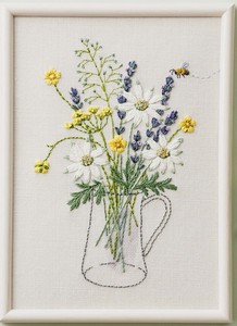 COSMO Embroidery Kits Garden Sketchbook Bouquet