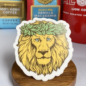 Car Item Sticker Coffee LION