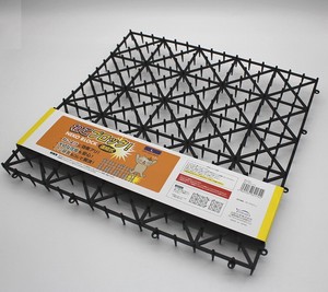 日本製　ねこブロック　Lサイズ（縦36.3×横36.3×厚さ2.6cm）1枚入　黒　【まとめ買い8点】