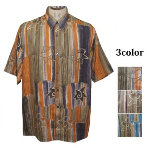 Button Shirt Casual Japanese Pattern Made in Japan