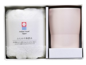 あわいろ　カップ＆ウオッシュタオル　桜色【日本製　美濃焼　今治産タオル　母の日　タオルギフト】