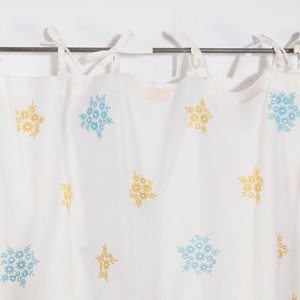 花束の刺繍 カーテン（110×180cm・2色）／目隠し
