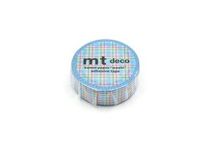 Washi Tape Colorful Blue Checkered