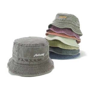 【定番品】SHF−pathway刺繍ウォッシュバケットハット　ヤング帽子