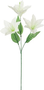 【造花】リリー×3　ホワイト　FF−3051W