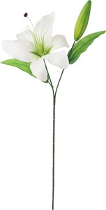 【造花】シングルオリエンタルリリー　ホワイト　FF−3055W